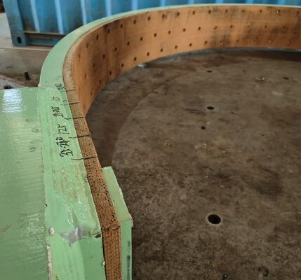 6100 BGO Brass Wire Reinforced Woven Brake Lining Roll with Aramid Fiber for High Temperature Resistance